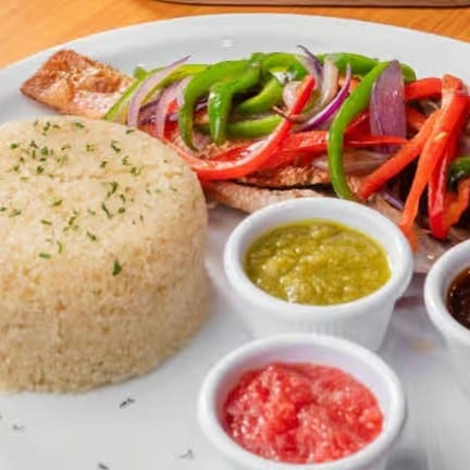 Red Snapper And Pepper Sauce.