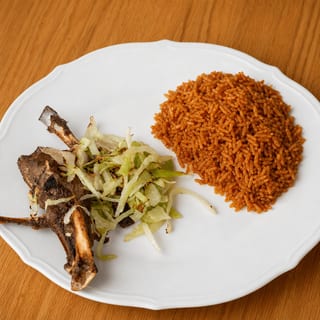 Banger Lamb Chops And Steamed Cabbage