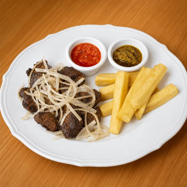 Grilled Meenama Lamb.