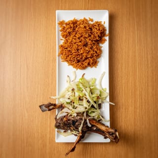 Banger Lamb Chops And Steamed Cabbage